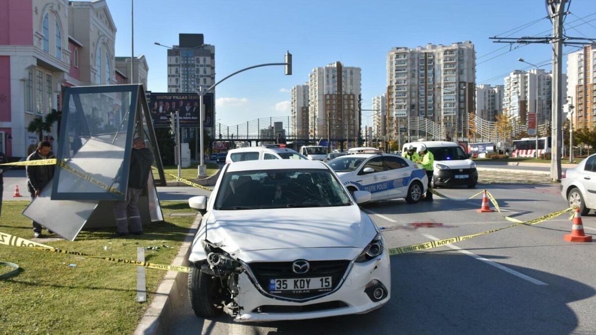 Yaşlı kadın kaza kurbanı!