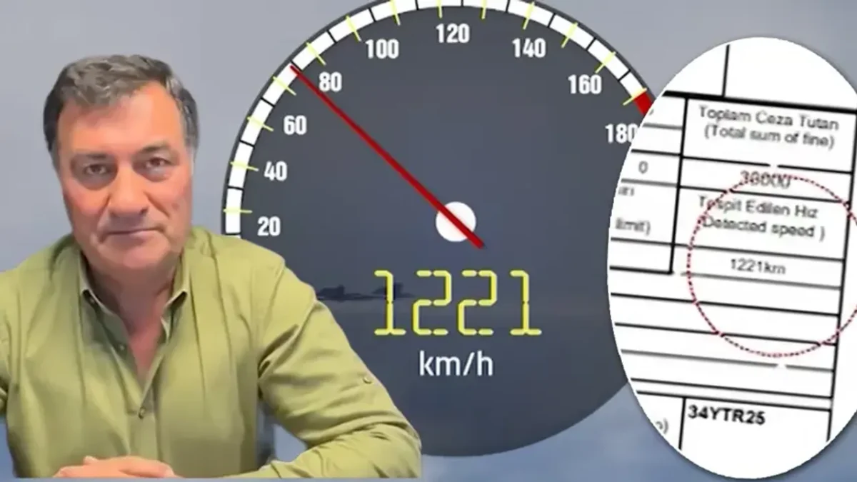 Trafikte görülmemiş hız cezası: Saatte 1221 kilometre! Trafikte görülmemiş hız cezası: Saatte 1221 kilometre!
