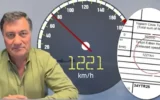 Trafikte görülmemiş hız cezası: Saatte 1221 kilometre! Trafikte görülmemiş hız cezası: Saatte 1221 kilometre!